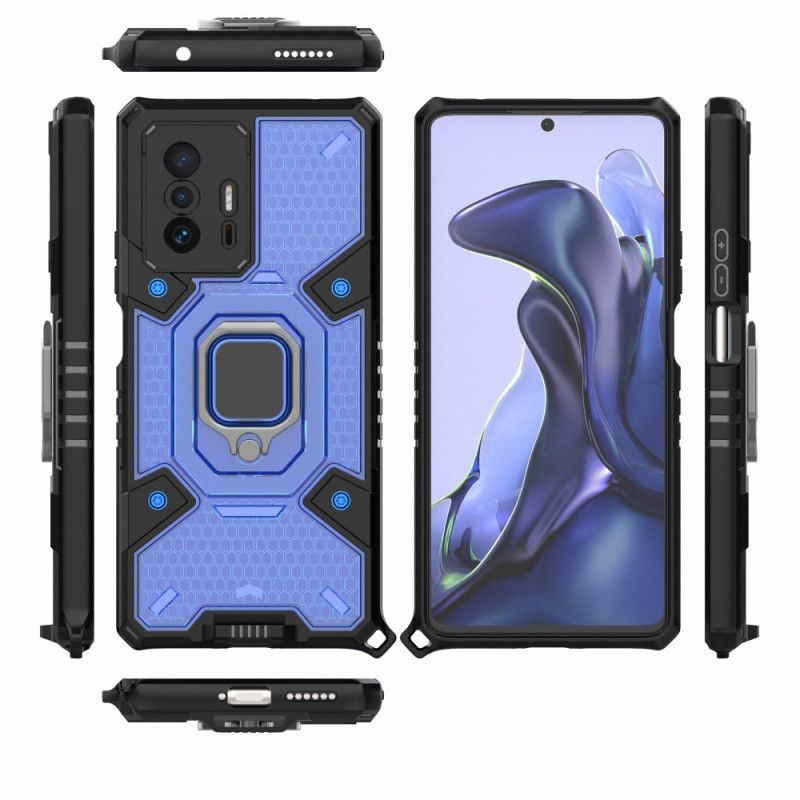 Case Hoesje Xiaomi Mi 11t / 11t Pro Telefoonhoesje Honingraat Met Ring