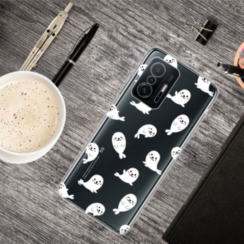 Case Hoesje Xiaomi Mi 11t / 11t Pro Telefoonhoesje Zeeleeuwen Plezier