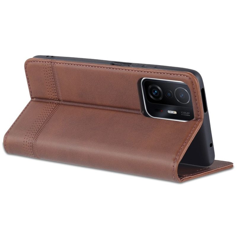 Folio-hoesje Xiaomi Mi 11t / 11t Pro Azns Kunstleer Bescherming Hoesje