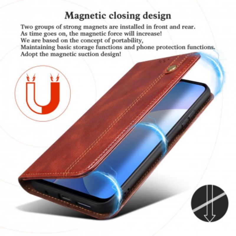 Folio-hoesje Xiaomi Mi 11t / 11t Pro Gewaxt Kunstleer