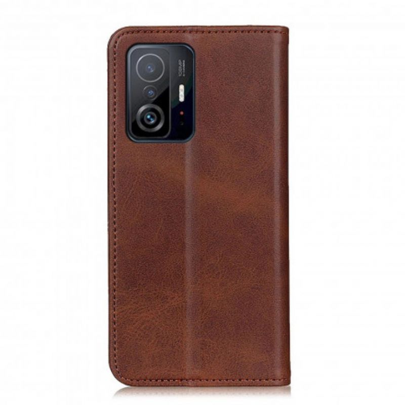Folio-hoesje Xiaomi Mi 11t / 11t Pro Mat Splitleer Bescherming Hoesje