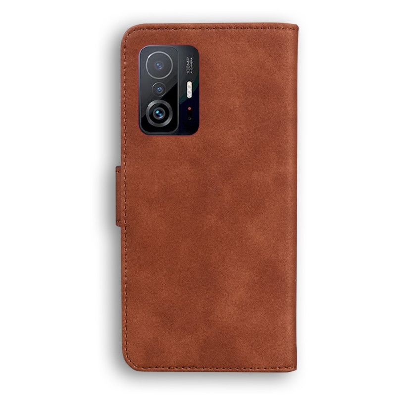 Folio-hoesje Xiaomi Mi 11t / 11t Pro Monochroom Leereffect