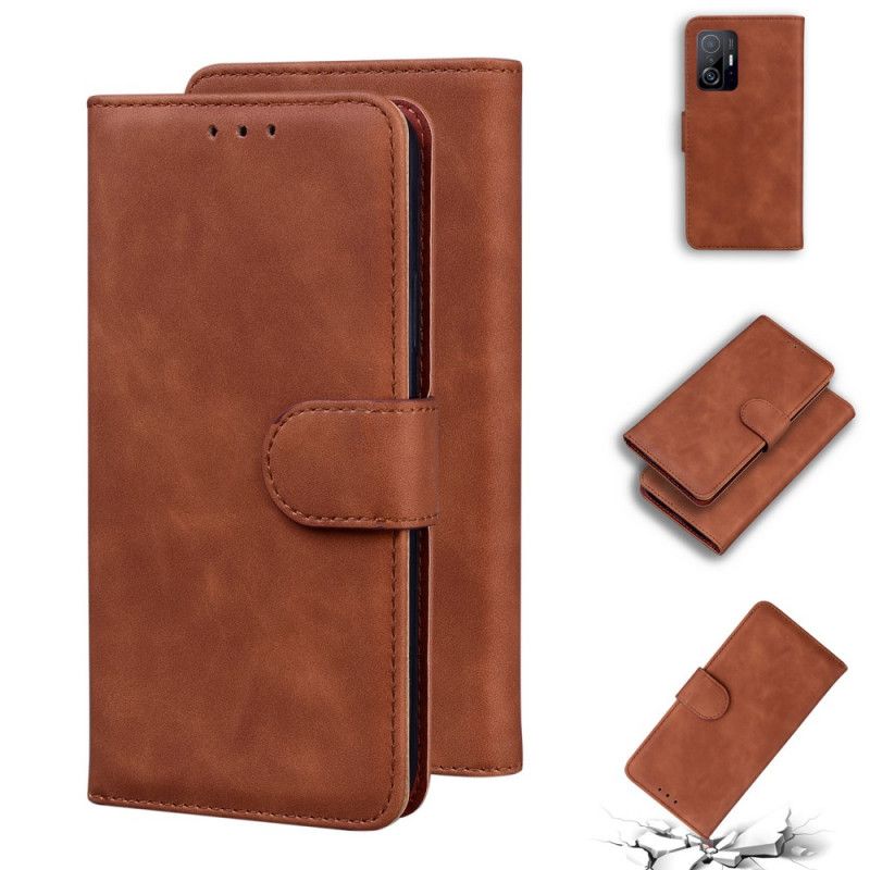 Folio-hoesje Xiaomi Mi 11t / 11t Pro Monochroom Leereffect