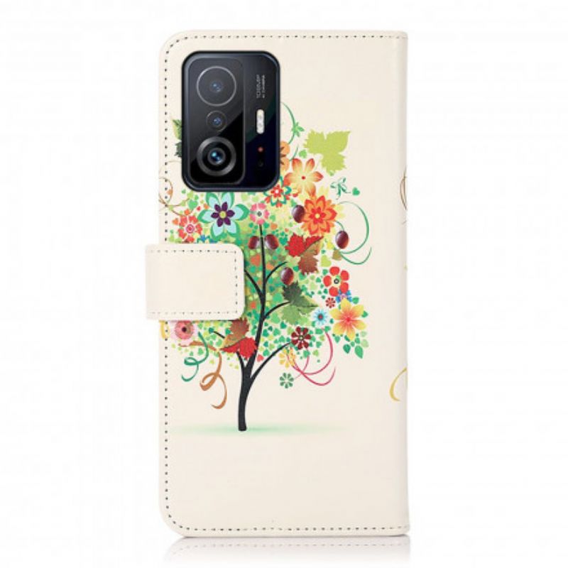 Folio-hoesje Xiaomi Mi 11t / 11t Pro Telefoonhoesje Bloeiende Boom