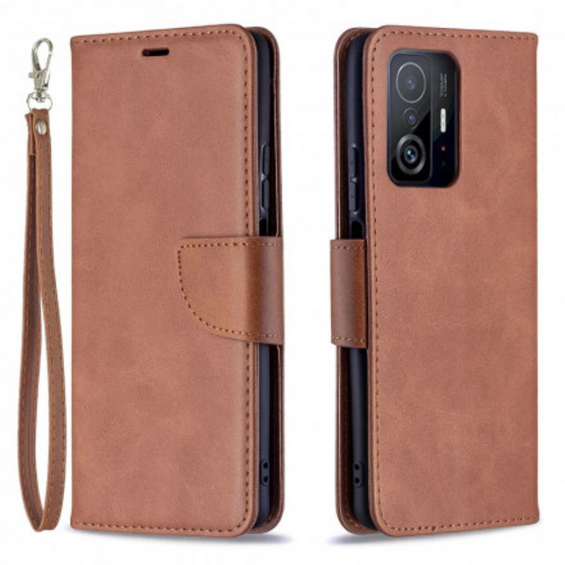 Folio-hoesje Xiaomi Mi 11t / 11t Pro Telefoonhoesje Gladde Flap Schuin