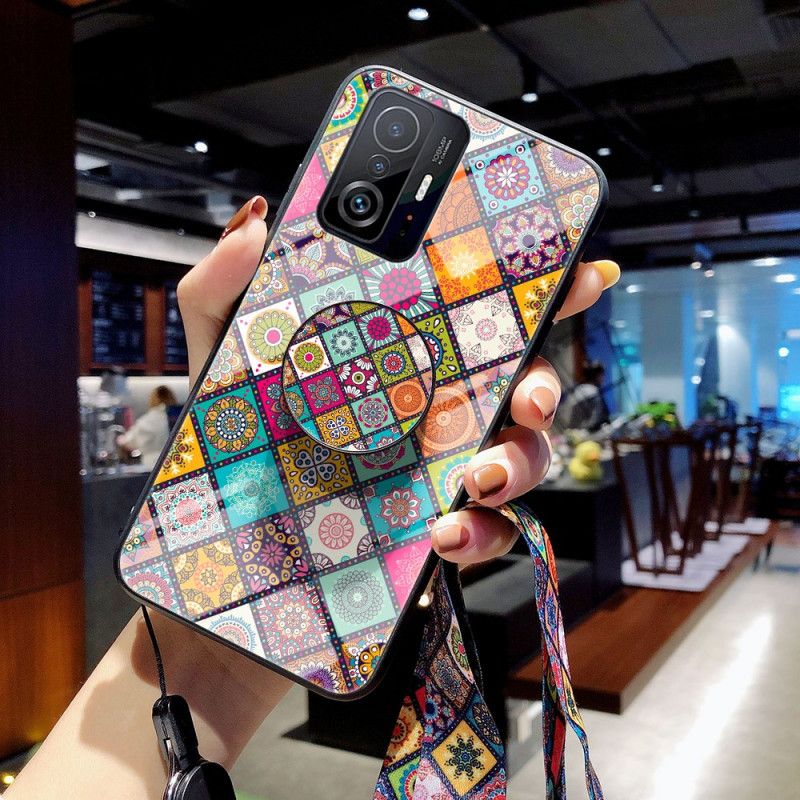 Hoesje Voor Xiaomi Mi 11t / 11t Pro Magnetische Patchwork Houder