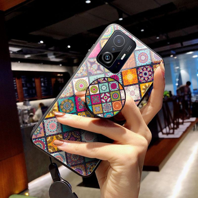 Hoesje Voor Xiaomi Mi 11t / 11t Pro Magnetische Patchwork Houder