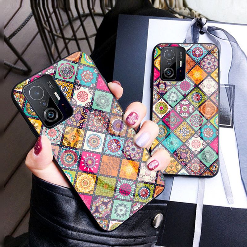 Hoesje Voor Xiaomi Mi 11t / 11t Pro Magnetische Patchwork Houder