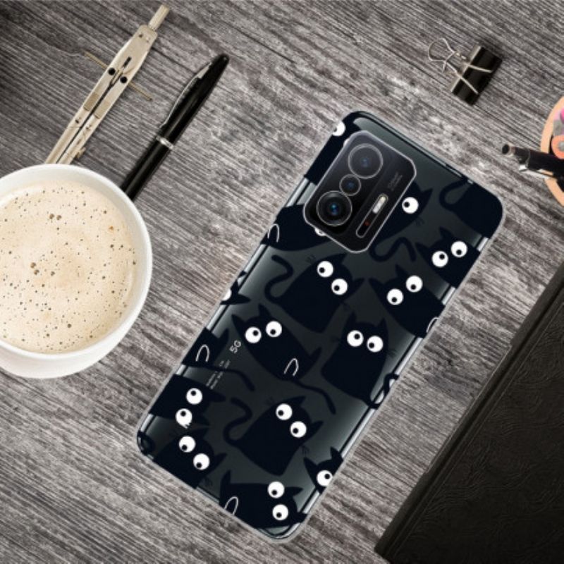 Hoesje Voor Xiaomi Mi 11t / 11t Pro Meerdere Zwarte Katten