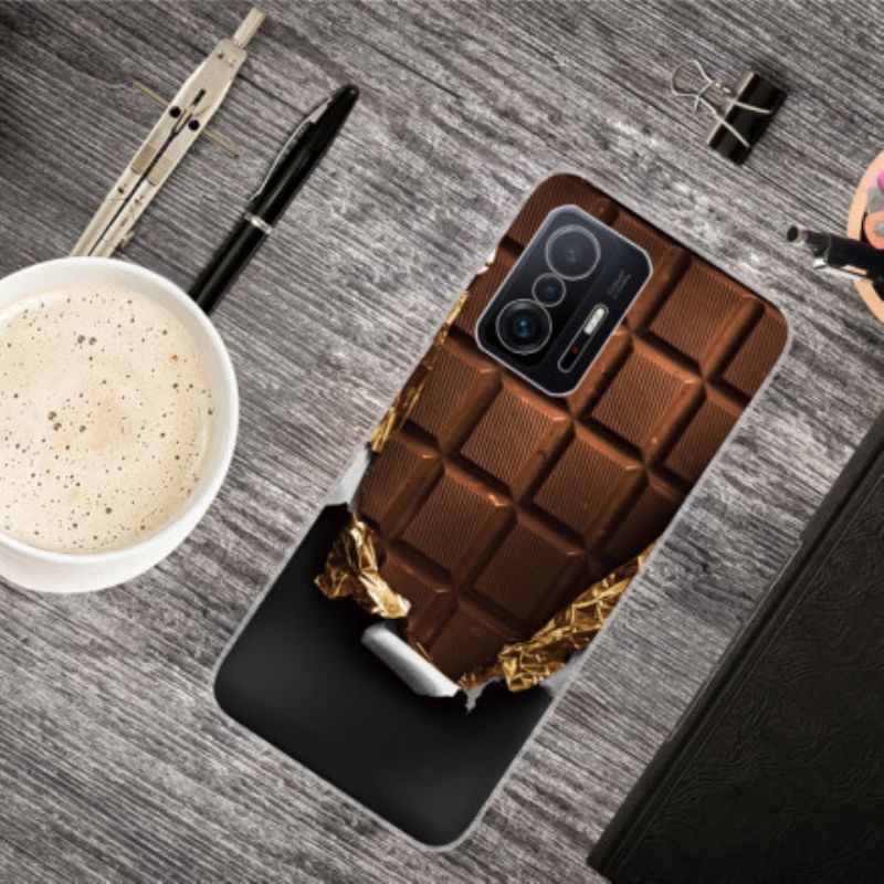 Hoesje Xiaomi Mi 11t / 11t Pro Flexibele Chocolade Bescherming Hoesje