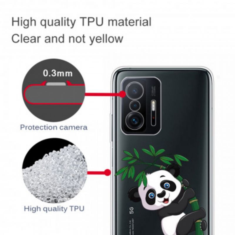 Hoesje Xiaomi Mi 11t / 11t Pro Naadloze Panda Op Bamboe