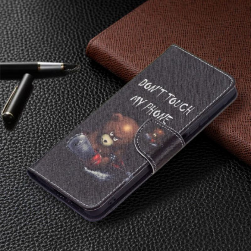 Leren Hoesje Voor Xiaomi Mi 11t / 11t Pro Gevaarlijke Beer