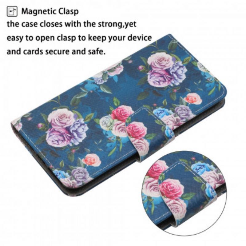 Leren Hoesje Xiaomi Mi 11t / 11t Pro Liberty Royal Flowers Bescherming Hoesje