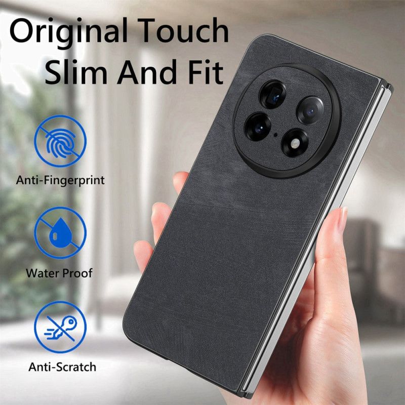 Case Hoesje Oppo Find N5 Telefoonhoesje Retro Leer