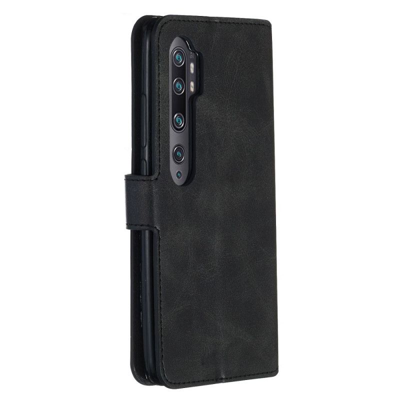 Bescherming Hoesje Xiaomi Mi Note 10 / 10 Pro Donkerblauw Zwart Met Ronde Klep