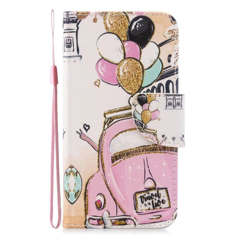 Cover Folio-hoesje Xiaomi Mi Note 10 / 10 Pro Telefoonhoesje Lieveheersbeestje Ballonnen