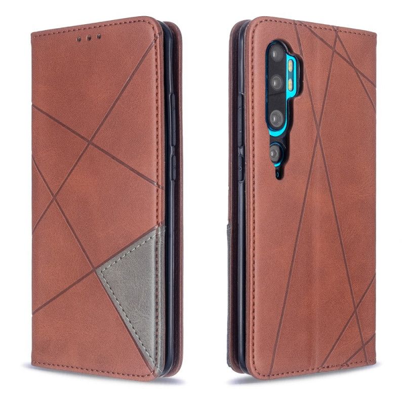 Folio-hoesje Xiaomi Mi Note 10 / 10 Pro Grijs Zwart Telefoonhoesje Kunstenaarsstijl