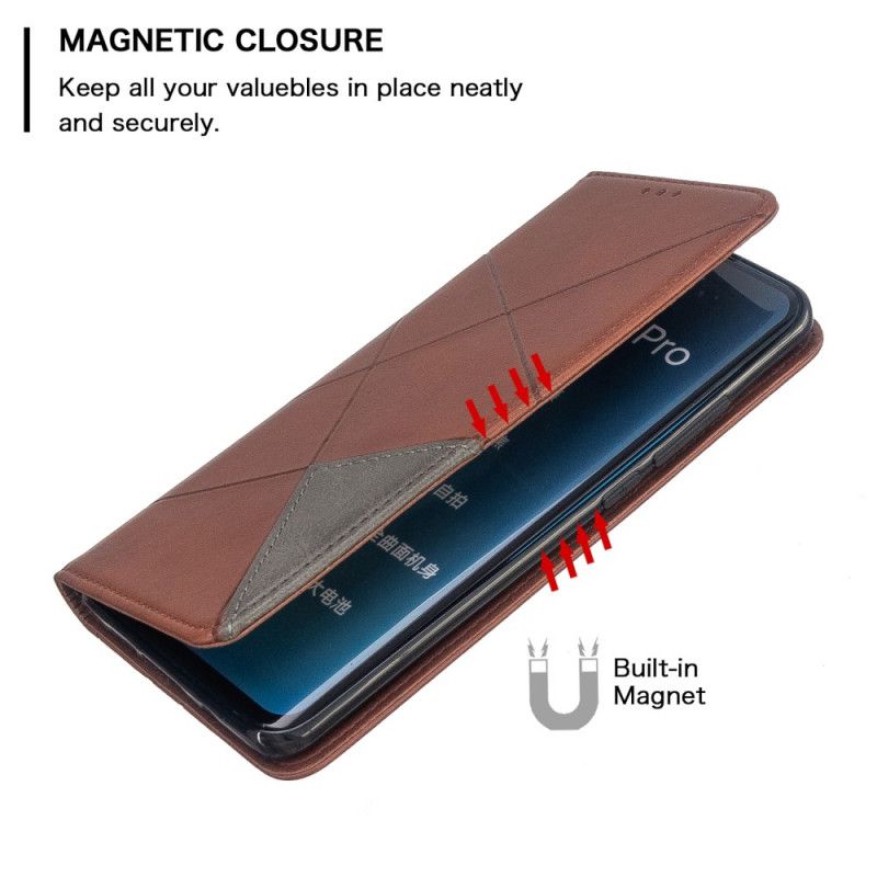 Folio-hoesje Xiaomi Mi Note 10 / 10 Pro Grijs Zwart Telefoonhoesje Kunstenaarsstijl