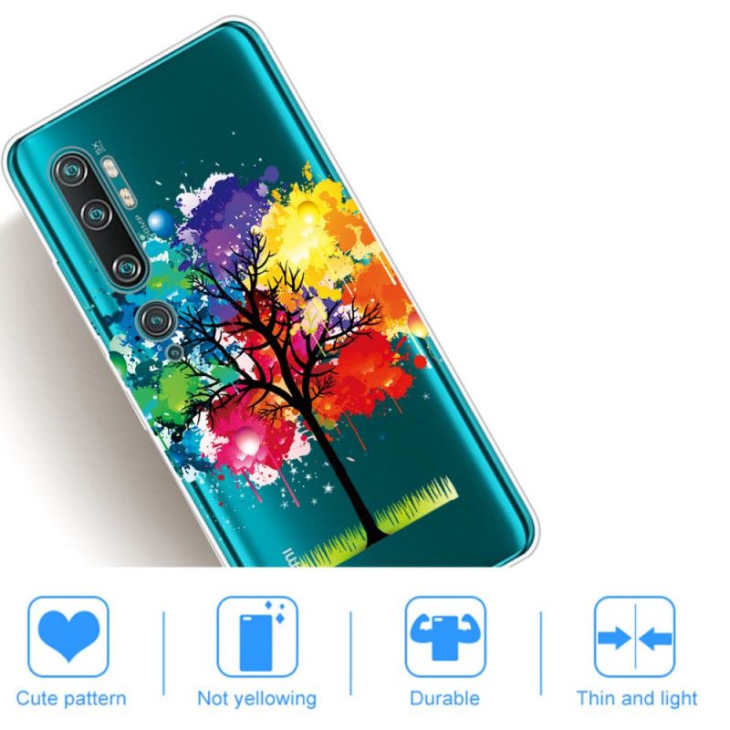 Hoesje voor Xiaomi Mi Note 10 / 10 Pro Transparante Aquarelboom