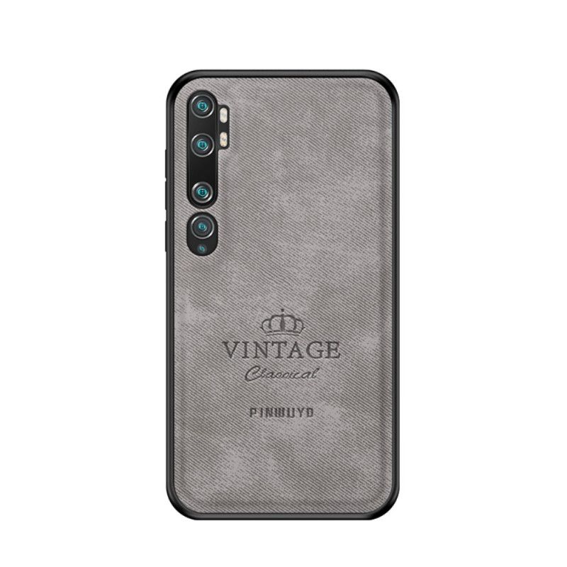 Hoesje Xiaomi Mi Note 10 / 10 Pro Grijs Zwart Eervolle Vintage Pinwuyo