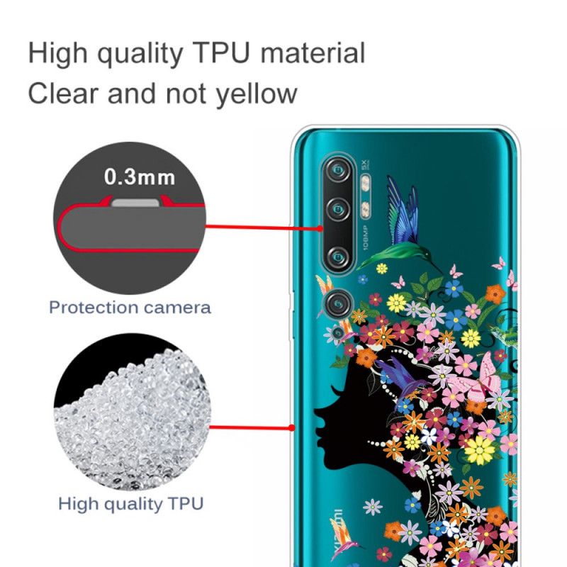Hoesje Xiaomi Mi Note 10 / 10 Pro Telefoonhoesje Mooi Bloemhoofdje