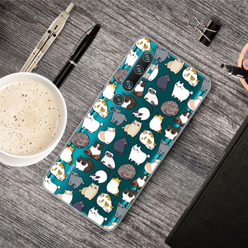 Hoesje Xiaomi Mi Note 10 / 10 Pro Telefoonhoesje Topkatten