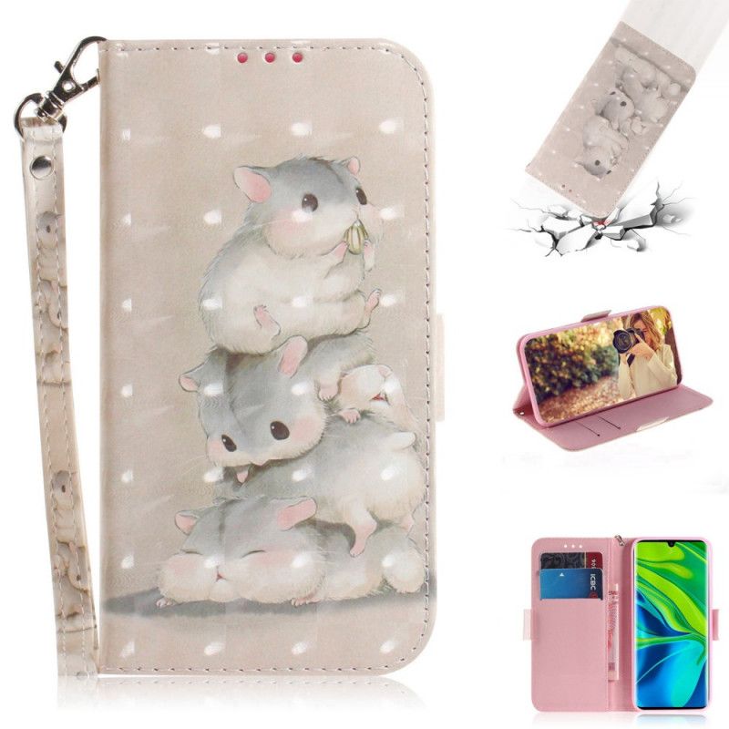 Leren Hoesje Xiaomi Mi Note 10 / 10 Pro Stringhamsters