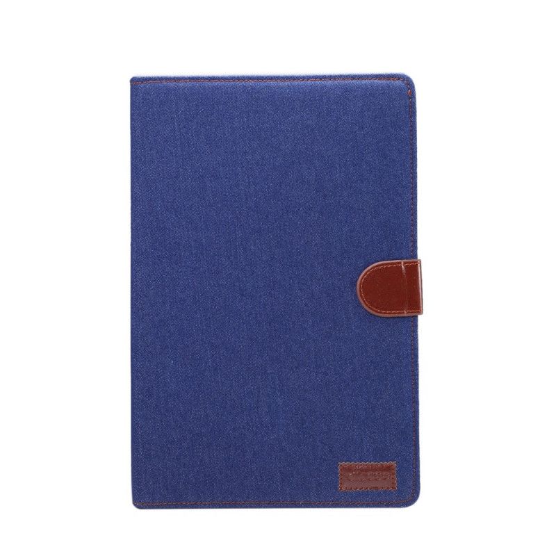 Bescherming Hoesje Huawei MediaPad M6 10.8'' Donkerblauw Zwart Spijkerbroek