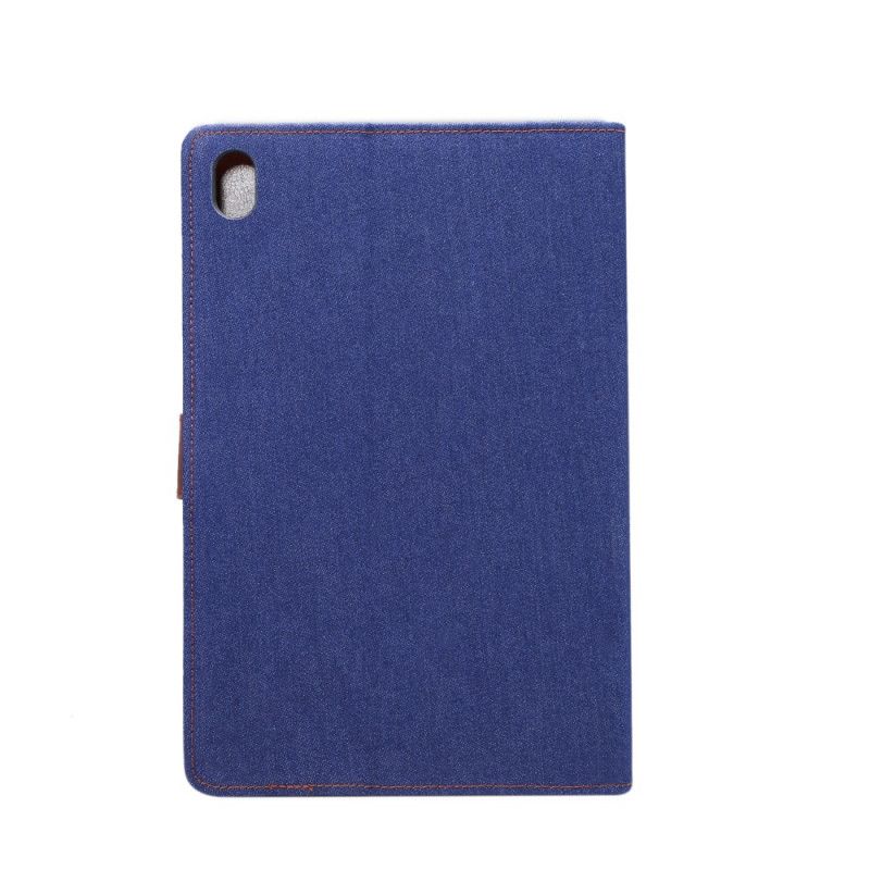 Bescherming Hoesje Huawei MediaPad M6 10.8'' Donkerblauw Zwart Spijkerbroek