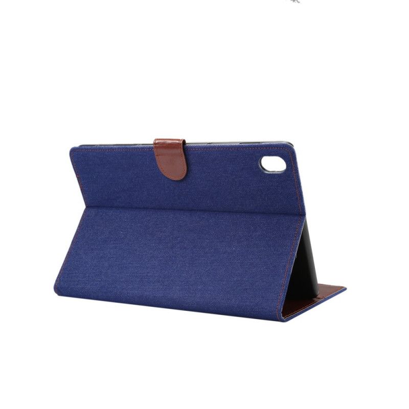 Bescherming Hoesje Huawei MediaPad M6 10.8'' Donkerblauw Zwart Spijkerbroek