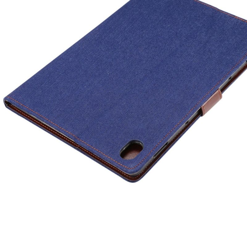 Bescherming Hoesje Huawei MediaPad M6 10.8'' Donkerblauw Zwart Spijkerbroek