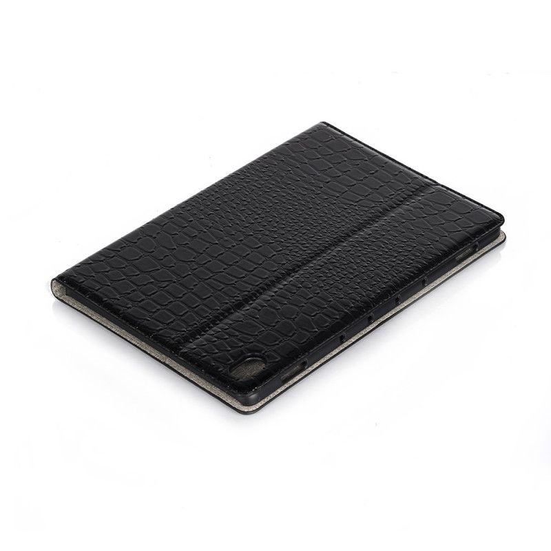 Cover voor Huawei MediaPad M6 10.8'' Rood Zwart Krokodillentextuur