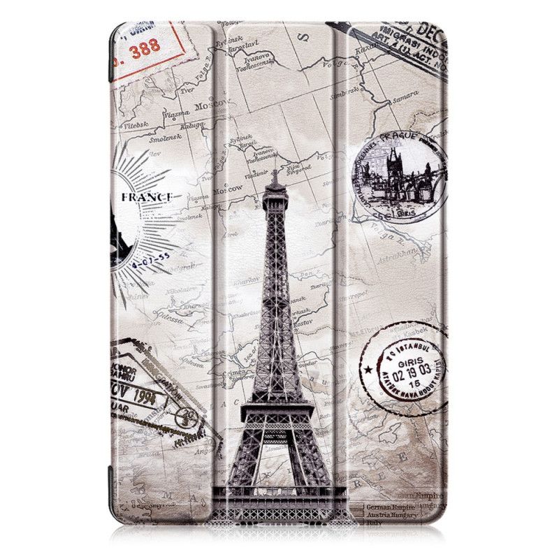 Smart Case Huawei MediaPad M6 10.8'' Versterkte Retro Eiffeltoren