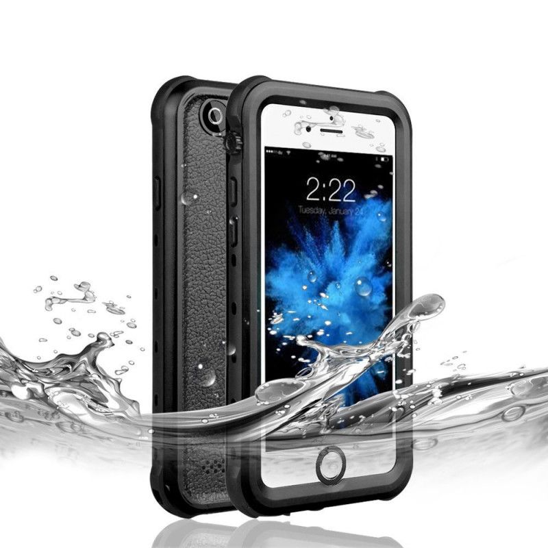 Cover Hoesje iPhone 6 / 6S Plus Wit Zwart Telefoonhoesje Waterdichte Rode Peper