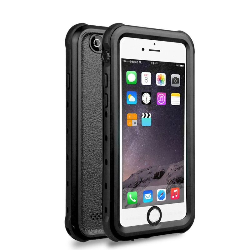 Cover Hoesje iPhone 6 / 6S Plus Wit Zwart Telefoonhoesje Waterdichte Rode Peper