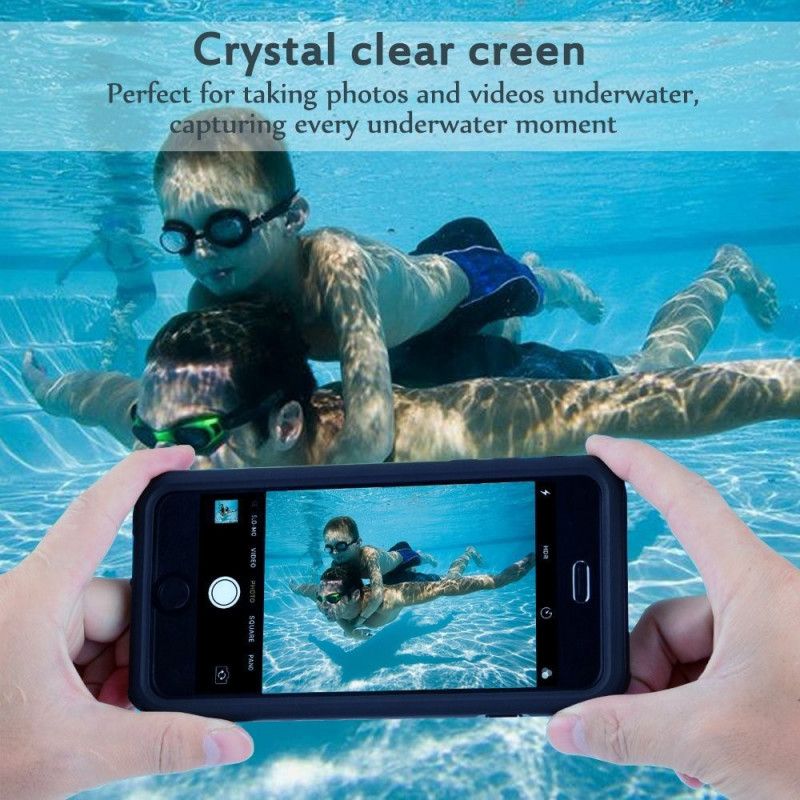 Cover Hoesje iPhone 6 / 6S Plus Wit Zwart Telefoonhoesje Waterdichte Rode Peper