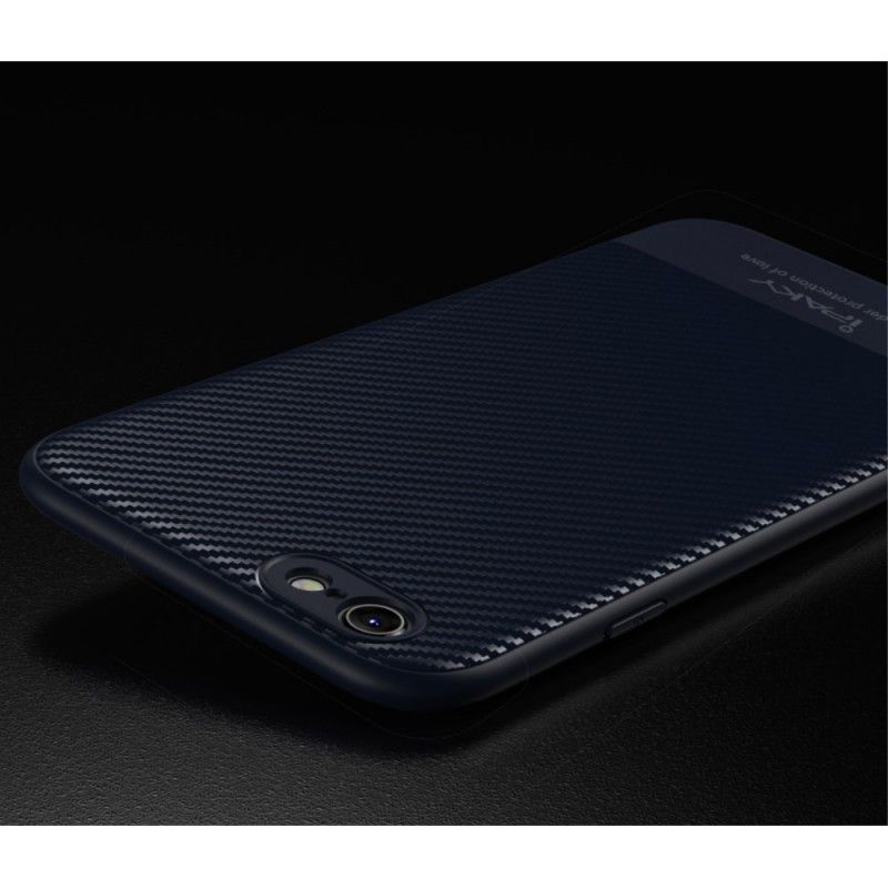 Hoesje iPhone 6 / 6S Plus Zwart Ipaky Koolstofvezel