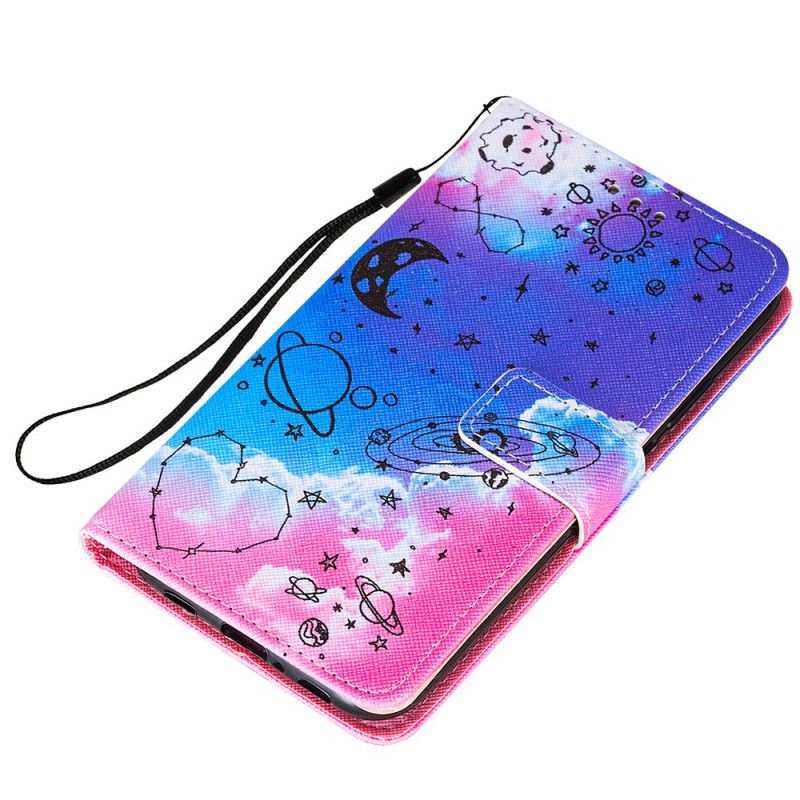 Flip Case Leren Xiaomi Mi 11 Hart En Planeten