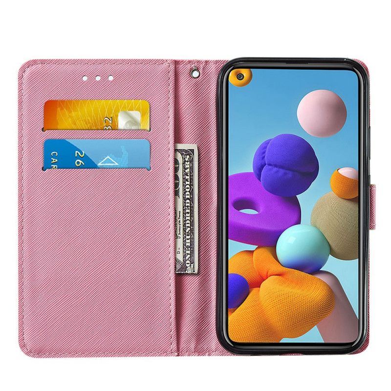 Flip Case Leren Xiaomi Mi 11 Hart En Planeten