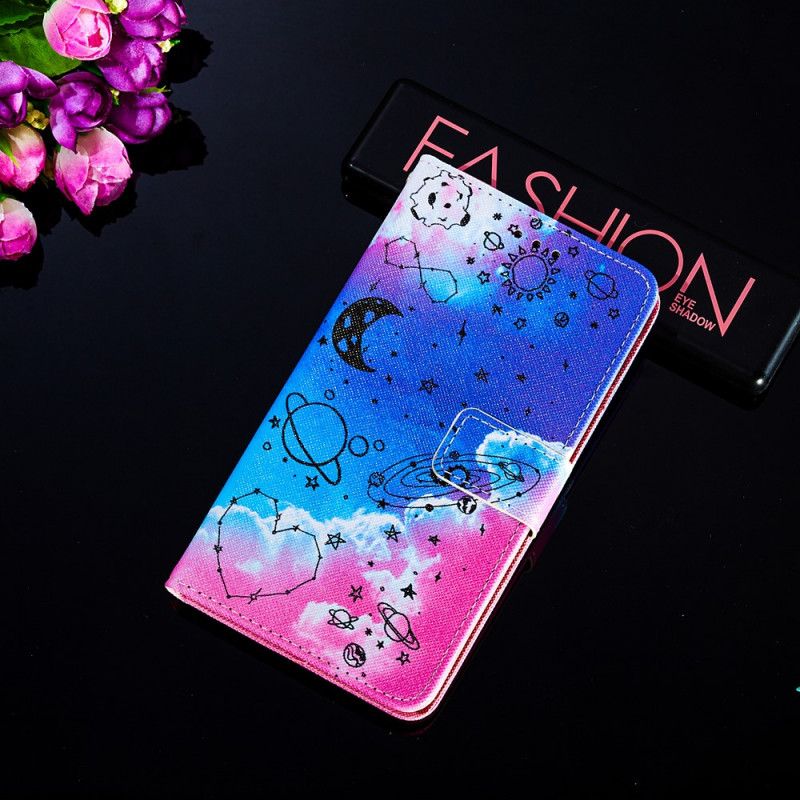 Flip Case Leren Xiaomi Mi 11 Hart En Planeten