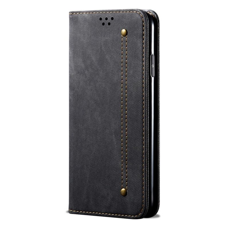 Folio-hoesje Xiaomi Mi 11 Donkerblauw Zwart Jeansstof