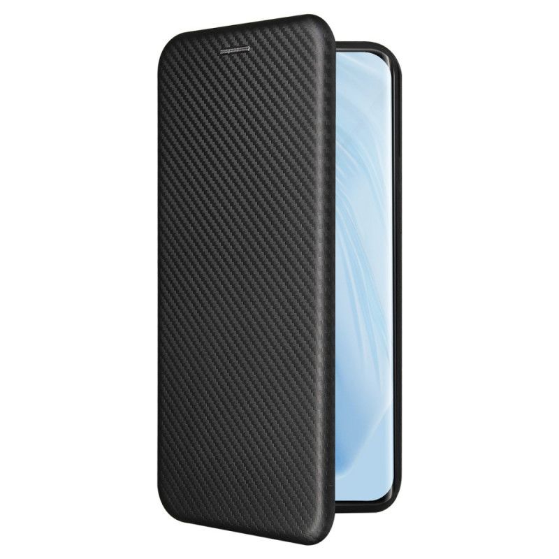 Folio-hoesje Xiaomi Mi 11 Groen Zwart Koolstofvezel Met Steunring