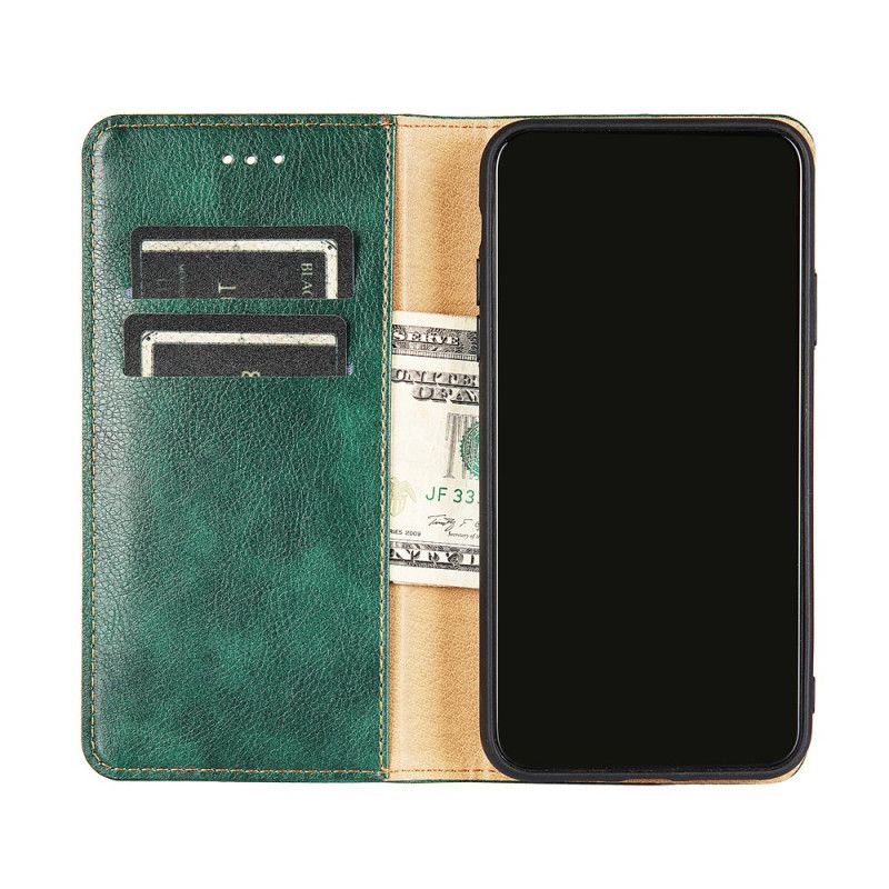 Folio-hoesje Xiaomi Mi 11 Rood Zwart Pure Kleur