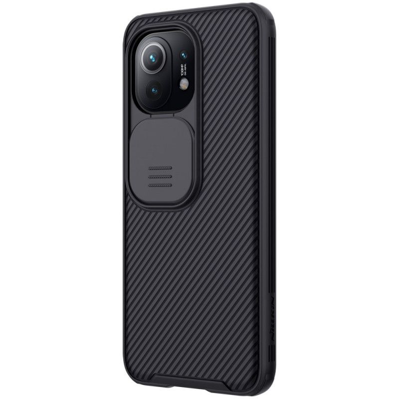 Hoesje voor Xiaomi Mi 11 Donkerblauw Zwart Nokkenscherm Nillkin