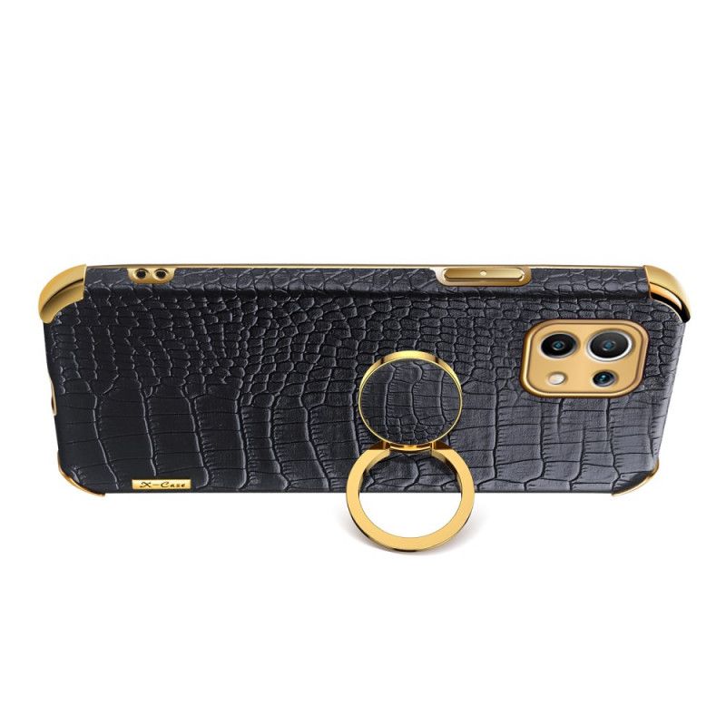 Hoesje Xiaomi Mi 11 Wit Zwart Krokodillenleer Effect X-Case