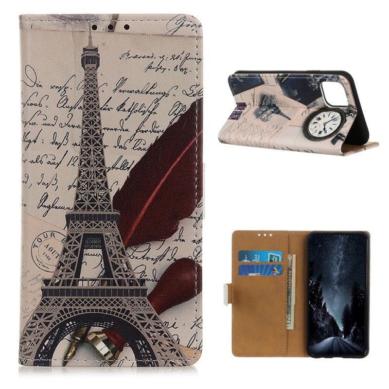 Leren Hoesje Xiaomi Mi 11 Eiffeltoren Van De Dichter