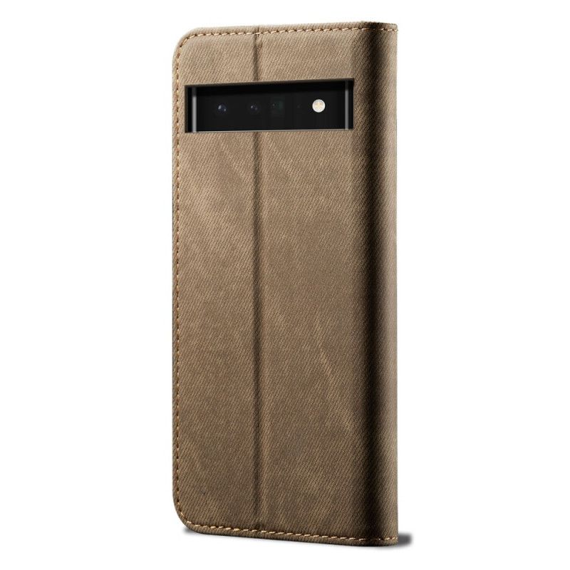 Folio-hoesje Google Pixel 6 Denim Stof