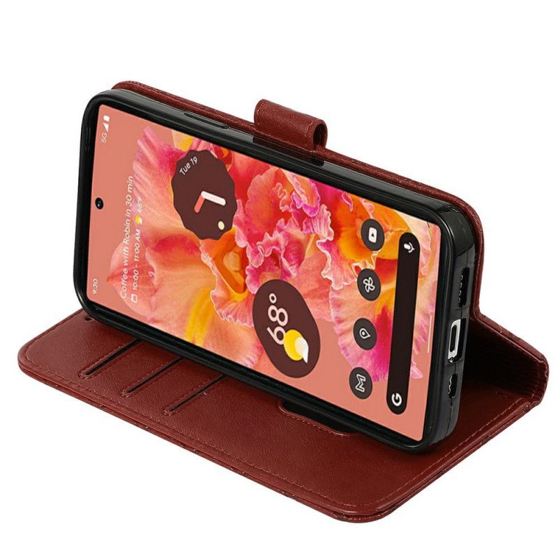 Folio-hoesje Google Pixel 6 Telefoonhoesje Kunstleer Tegelpatroon