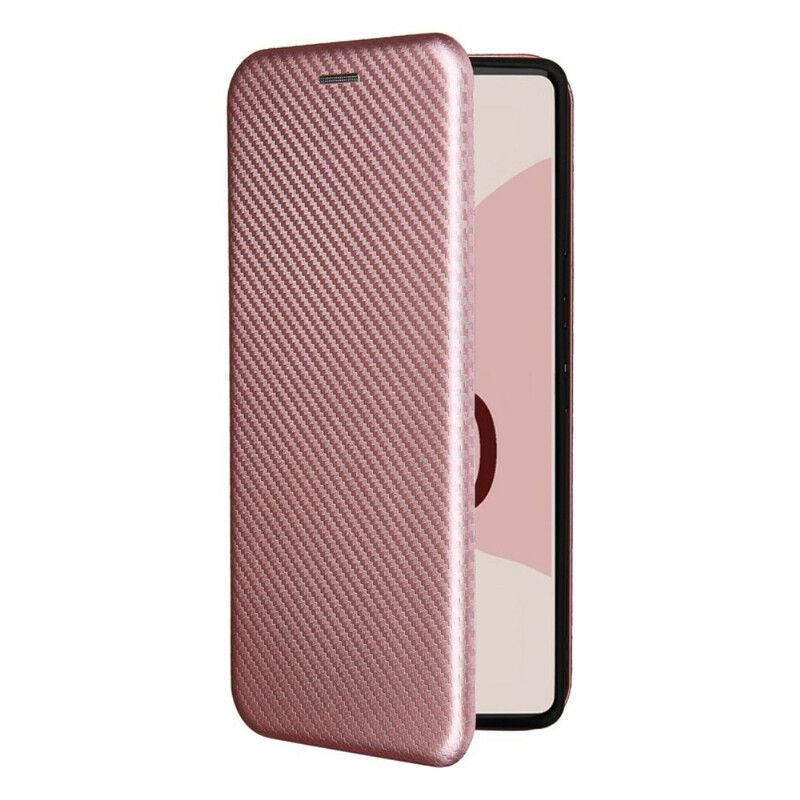 Folio-hoesje Voor Google Pixel 6 Gekleurde Carbon Siliconen