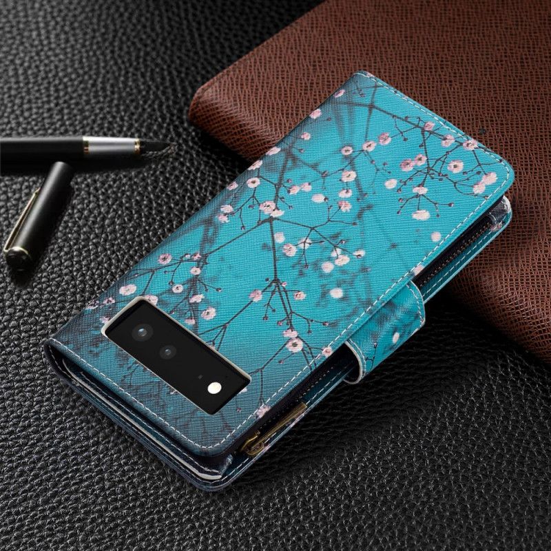 Leren Hoesje Google Pixel 6 Boomzak Met Rits